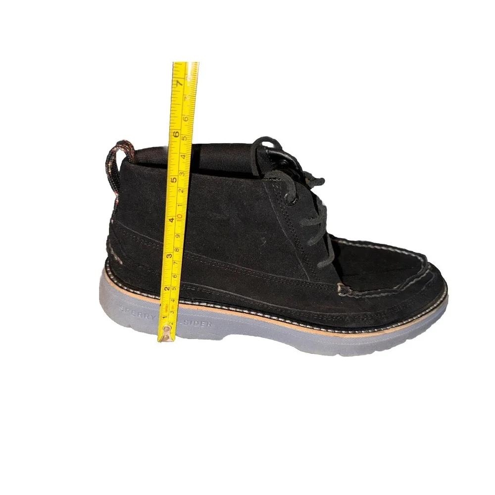 Sperry Top Sider Chukka Plushwave Boot Black Suede Dress Casual Men's 9 EU 42